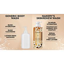 Nakery Beauty 1 Liter SkinRenew Body Face + Hair Wash, Summer Rain