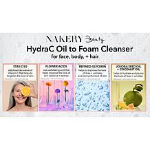 Nakery Beauty Fresh Flowers Hydra-C Oil to Foam Cleanser
