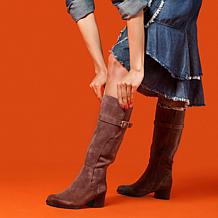 Naturalizer Kenna Leather or Suede Tall Riding Boot - Extra Wide Calf