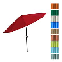 Nature Spring 10' Patio Umbrella with Auto Tilt & Easy Crank - Red