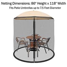 Nature Spring 7.5' Patio Umbrella Mosquito Netting