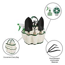 Nature Spring 8-Piece Garden Tote and Tool Bag Set - Tan & Green