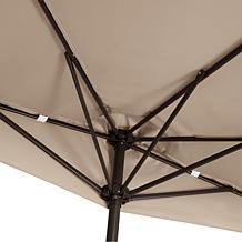 Nature Spring 9' Half-Canopy Patio Umbrella - Beige