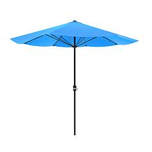 Nature Spring 9' Patio Umbrella with Easy Crank - Lake Blue