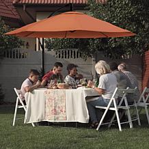 Nature Spring Cantilever Easy Crank Hanging Outdoor Shade - Orange