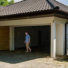 Nature Spring Magnetic Two Car Garage Door Screen - Black