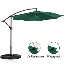 Nature Spring Offset Swivel Patio Umbrella - Green
