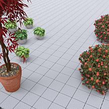 Nature Spring Patio and Deck Tiles - Gray