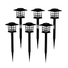 Nature Spring Solar Pathway Water Resistant 15" Coach Lights 6-pack