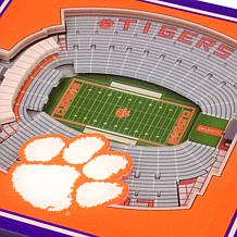 NCAA Clemson Tigers 3-D Stadium Views Coaster Set