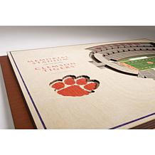NCAA Clemson Tigers StadiumViews 3-D Wall Art - Memorial Stadium 