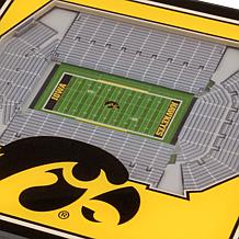 NCAA Iowa Hawkeyes 3-D Stadium Views Coaster Set