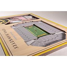 NCAA Iowa Hawkeyes 3-D Stadium Views Picture Frame