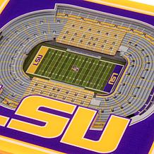 NCAA LSU Tigers 3-D Stadium Views Coaster Set