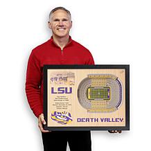 NCAA LSU Tigers StadiumViews 3-D Wall Art - Tiger Stadium