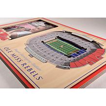 NCAA Mississippi Rebels 3-D Stadium Views Picture Frame