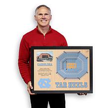 NCAA NC Tar Heels StadiumViews 3-D Wall Art - Dean E. Smith Center 