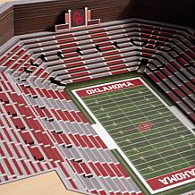 NCAA OK Sooners 3-D Wall Art - Gaylord Family OK Memorial Stadium 