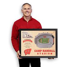 NCAA Wisconsin Badgers StadiumViews 3-D Wall Art- Camp Randall Stad...