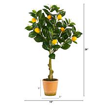 Nearly Natural 28” Lemon Artificial Tree in Decorative Planter
