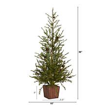 Nearly Natural 3 Ft. Natural Look Artificial Christmas Tree