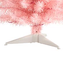 Nearly Natural 3' Pink Artificial Christmas Tree with 50 LED Lights