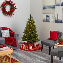 Nearly Natural 5 Ft. Cambridge Fir Christmas Tree with 300 LED Lights