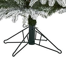 Nearly Natural 5 Ft. Flocked Christmas Tree with 300 LED Lights