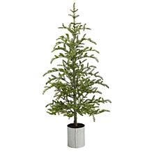 Nearly Natural 5.5 Ft. Pine Artificial Christmas Tree with 150 Lights