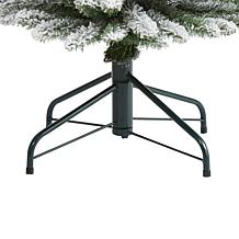 Nearly Natural 6 Ft. Flocked Pencil Artificial Christmas Tree