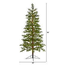 Nearly Natural 6.5 Ft. Christmas Tree with 250 Clear LED Lights