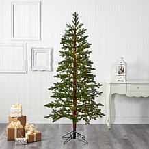 Nearly Natural 6.5 Ft. Christmas Tree with 250 Clear LED Lights