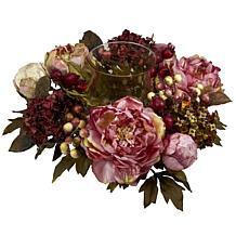 Nearly Natural 6.5” Peony Hydrangea Candelabrum