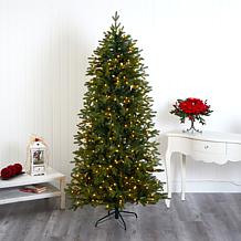 Nearly Natural 7’ Belgium Fir Artificial Christmas Tree with 500 LEDs