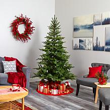 Nearly Natural 7 Ft. Artificial Christmas Tree with 450 Clear Lights