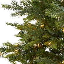 Nearly Natural 7 Ft. Artificial Christmas Tree with 450 Clear Lights