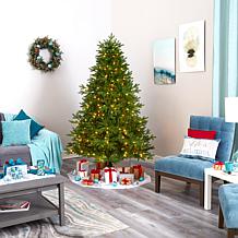 Nearly Natural 7 Ft. Christmas Tree with 400 Warm White LED Lights