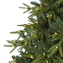 Nearly Natural 7 Ft. Colorado Mountain Fir Christmas Tree with 500 LED