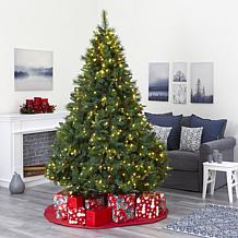 Nearly Natural 7 Ft. Full Bodied Christmas Tree with 450 Lights