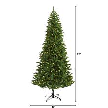 Nearly Natural 7.5 Ft. Fir Christmas Tree with 500 Clear LED Lights