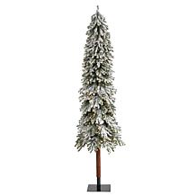 Nearly Natural 8’ Flocked Grand Alpine Artificial Christmas Tree