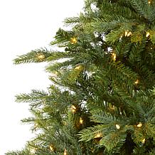 Nearly Natural 8 Ft. Artificial Christmas Tree with 650 Clear Lights
