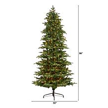 Nearly Natural 8 Ft. South Carolina Fir Christmas Tree with 650 Lights