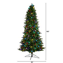 Nearly Natural 8.5' Mountain Fir with 800 Multi Color LED Lights