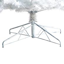 Nearly Natural 9 Ft. White Christmas Tree with 650 LED Lights