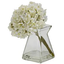Nearly Natural Silk Hydrangea Flower Arrangement
