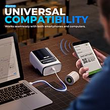 Nelko PM220 Bluetooth Label Printer with 100pc Roll & 230pc Roll