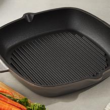 Neo 11" Cast Iron Square Grill Pan, Oyster