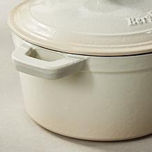 Neo Enameled Cast Iron 13" Oval Dutch Oven 8qt, Meringue