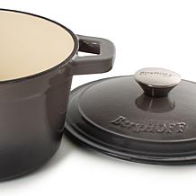 Neo Enameled Cast Iron 8" Round Dutch Oven 3qt, Oyster